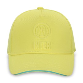 Inter Embossed Cap Visor Unisex Adult, yellow