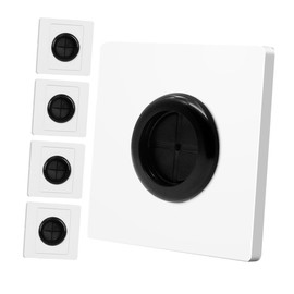 WOONEKY 5pcs Cable Pass Through Insert for Wires Wall Cable Pass Through Plate Brush Wall Plate