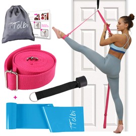 TTolbi Door Leg Stretcher: Stretching with Leg Flexibility Trainer, Dance Equipment : Splits Trainer Bands for Stretching in Ballet, Cheerleading, Gymnastics, Cheer Stuff, Door Stretch Strap