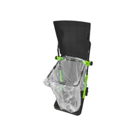 Bosmere W305LVC Purpose Garden Cart, Adjustable Collapsible Yard Waste Can, Portable Trash Bin, Forest Green