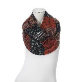 Majea 880020 Women's Loop Scarf, Orange 20