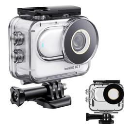 REFLEX CAMERA Waterproof Charging Case for Insta360 GO3 – Clear Hard Protective Housing with PMMA Shell, Compatible with Action Camera Accessories, Ideal for Diving, Surfing, and Outdoor Adventures