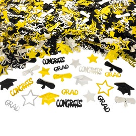1000 pcs Graduation Confetti,Graduation Party Decorations for Home, College, Senior, High School Prom,Metallic Glitter Table Confetti Sprinkles