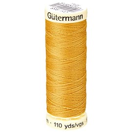 Gutermann Sew All Polyester Thread, Jeans Gold 0968, 100 m, 5.5 x 1.8 x 1.8 cm