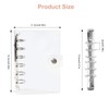 TECDW A7 Size Seal Notebook, PVC Clear Material Metal Ring