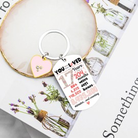 OEHEDOU 17th Birthday Gifts For Girls 17 Year Old Girl Birthday Gift Ideas Best Gifts For 17 Year Old Girls Gift Ideas Birthday Gifts For 17 Year Old Girl Happy 17th Birthday Gifts Keychain