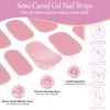JERCLITY 2 Sheets 32pcs Semi Cured Gel Nail Strips, Gel