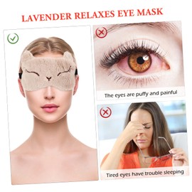 COLLBATH Cartoon Usb Heating Eye Mask Thermostatic Blindfold for Sleep Moist and Eye Fatigue Recovery Relaxation and Travel