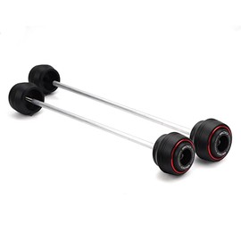 LLIDFONK For Kawasaki Z900 Z900RS Z900SE Z 900 RS SE 2019-2025 Accessories Motorcycle Front Wheel Rear Wheel Fork Axle Fork Crash Protector Pad (Red)