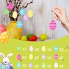 24 x Easter Eggs for Hanging, Colourful Plastic Eggs Easter,