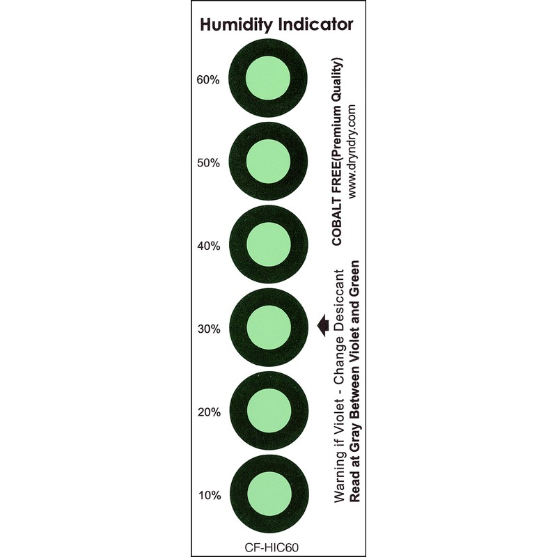 Dry & Dry [15 Packs] Premium Cobalt Free Humidity Indicator