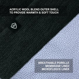 DexShell Waterproof Cuffed Beanie for Men and Women Acrylic Outer for Winter Cold Weather, Membrane Insulated Fleece Liner, Heather Grey, One Size (56-58cm)