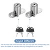 sourcing map Push Plunger Lock with Keys & Screws &