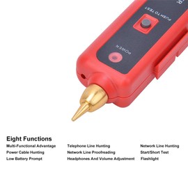 RJ11 RJ45 Probador de cable, Probador de cable multifunción Localizador de cable Buscador de línea para cable de red de línea telefónica, Suministros de herramientas de red