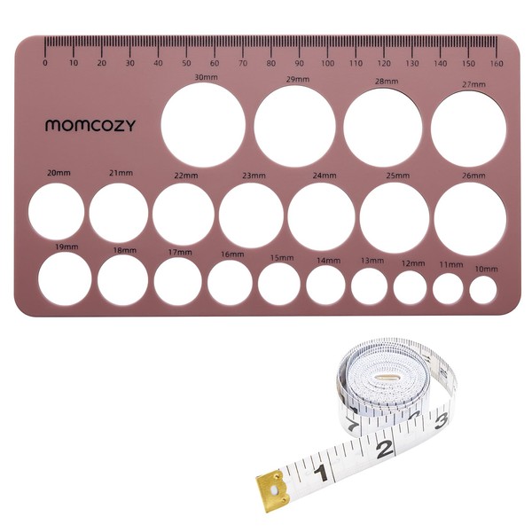 Momcozy Nipple Ruler, Nipple Ruler for Fange Sizing, Silicone and Soft, Flange Sizing Measurement Tool, Breast Pump Sizing Tool for Momcozy, Medela,Spectra, Lansinoh