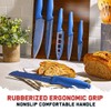 Nutriblade Knife Set with Block by Granitestone 6-Piece Professional Kitchen