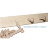Screw-On Shaker Pegs Birch Hardwood - 2.9-Inch Wood Length Plus