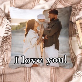 lepni.me Personalisierte Kissenbezug mit Kissen Inklusive | Benutzerdefinierte Kissenhülle | Beiden Seiten Druck von Foto Name Nachricht | Perfekt für Schlafzimmer Wohnzimmer