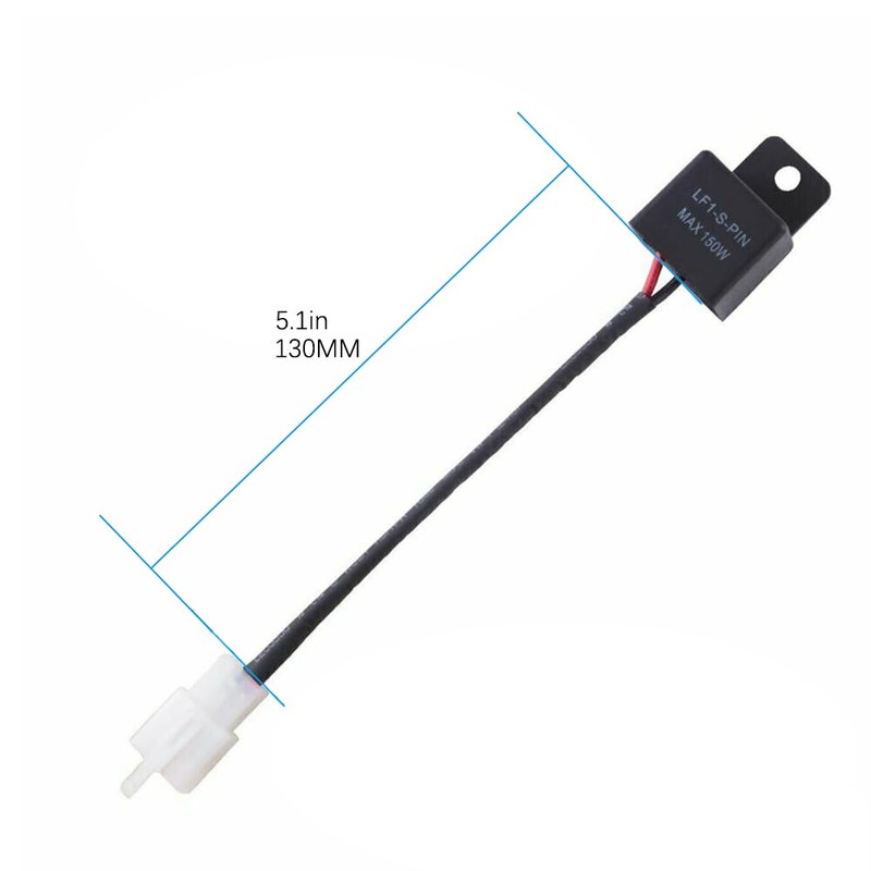 Kardne LED Indicator Relay, 12 V Motorcycle 2-Pin Indicator Relay,