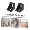 TA-VIGOR 10Pcs 4040 Aluminum Extrusion Inside Corner Bracket Gusset, 90