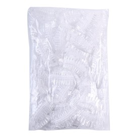 100PCS Clear Disposable Ear Protectors Waterproof Ear Covers Caps Earmuffs for Hair Dye Shower Bathing Salon