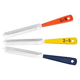 3Pcs Yootones Guitar Nut File Set Nail Puller Repair Tool Stainless Steel Guitar Fret File Compatible with Bass Mandoline Banjo Ukulele Repair