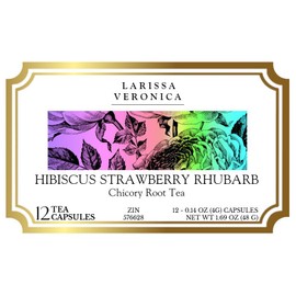 Hibiscus Strawberry Rhubarb Chicory Root Tea (Single Serve K-Cup Pods) (12 pods, ZIN: 576628)