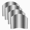 Niupiour Stainless Steel Finger Guards, 4 Packs of Finger Protectors