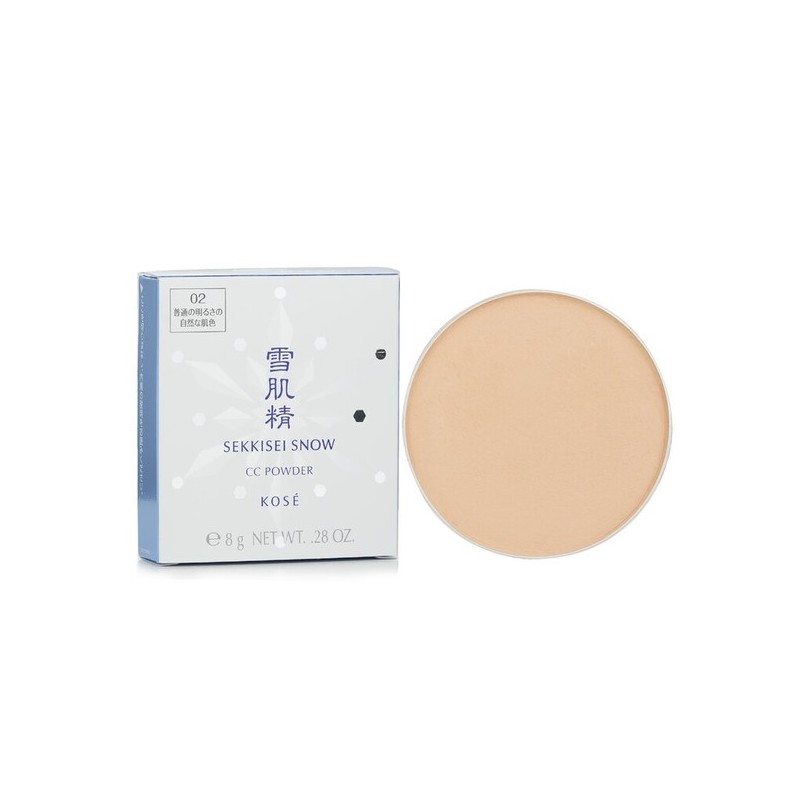 Kose Sekisei Snow CC Powder Case with Sponge SPF 14