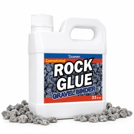 Teexpert Rock Glue for Landscaping, Concentrated Gravel Glue for Pea Gravel, Decorative Stone & Pebbles, Landscape Adhesive for Garden Paths, Slopes & Between Pavers, 33oz