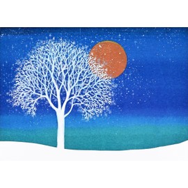 Winter Tree Deluxe Boxed Holiday Cards (20 cards, 21 self-sealing envelopes)