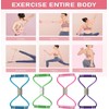 Liahelianx 8-Shaped Resistance Band with Handles-Adjustable Elastic Pull Rope for