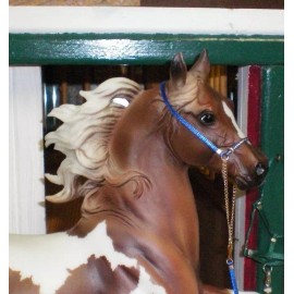 Jaapi ROYAL/GOLD Arabian Halter - fits Breyer/Peter stone model horses