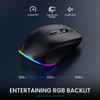 LIZRROT Wireless Keyboard and Mouse Combo - RGB Backlit, 2.4G