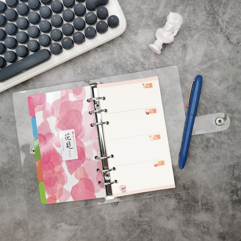 Zelten Colourful 40 Sheets 80 Pages Loose Leaf Perforated Paper