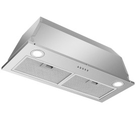 Zomagas 30 inch Built-in/Insert Range Hood 450CFM Kitchen Ducted/Ductless Vent LEDs New