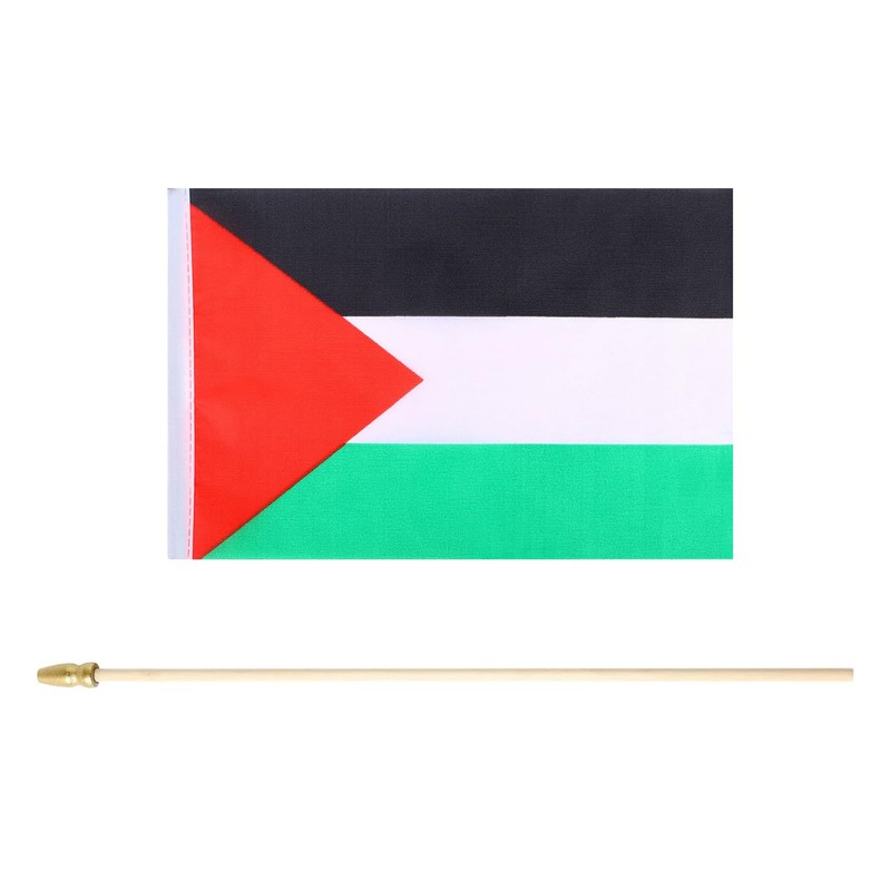5 Pack Palestine Palestinians Small Mini Wood Hand Held Stick
