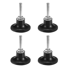 sourcing map 4Pcs 2" Disc Pad Holder Quick Change Discs 1/4" Shank Holder Mandrel for Die Grinder Sanding and Conditioning Discs, Black