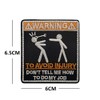 Phoenix Ikki Warning Warning Caution Personality Funny Tactical Military Airsoft