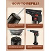 WANBRO 5 Pack of Torch Lighter, Powerful Windproof Jet Flame,