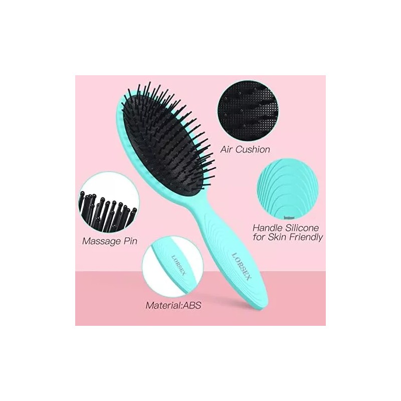 Lorsex Cepillo Desenredante Para Cabello Rizado, Lorsex 2 Cepillos
