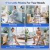 Ruiers 360° Swivel Shower Chair with Arms and Back