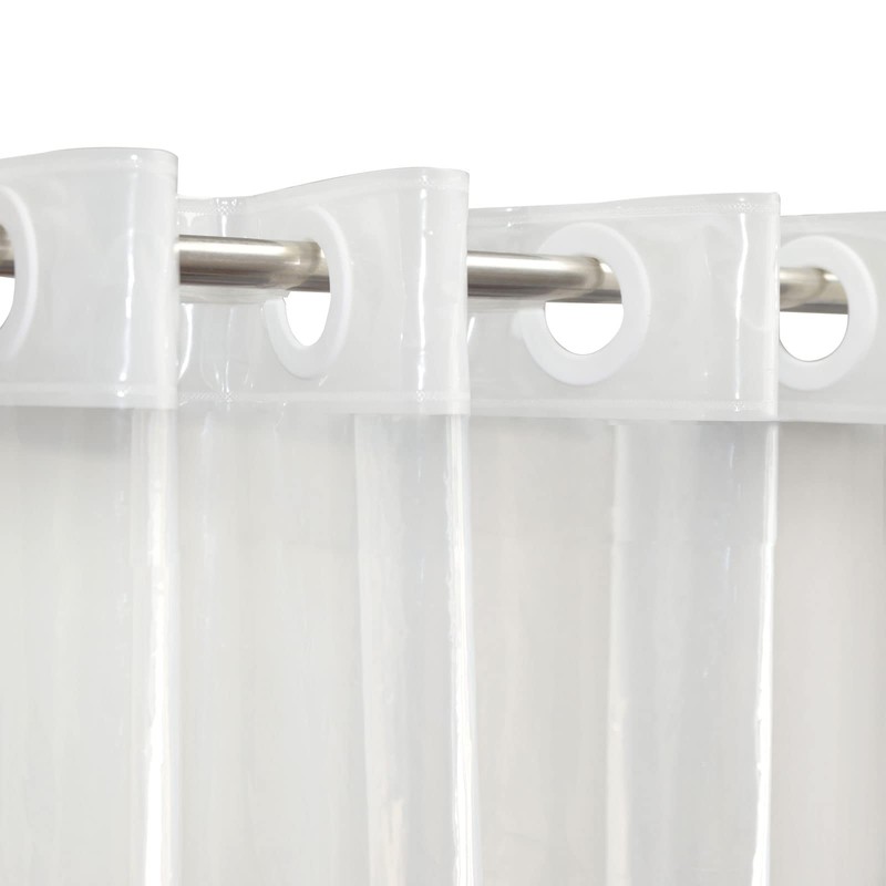 YISURE No Hook Clear Shower Curtain Liner PEVA Plastic Waterproof