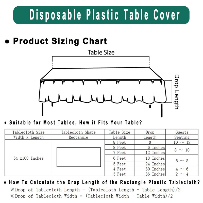 Lime Green Plastic Tablecloths 2 Pack Light Green Disposable Table