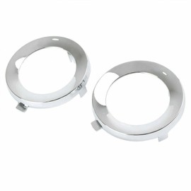 YLT AUTO Front Bumper Fog Light Cover Bezel Cover Chrome Trim Ring Cover Replacement Kit Pair LH+RH for 2009-2013 Subaru Forester