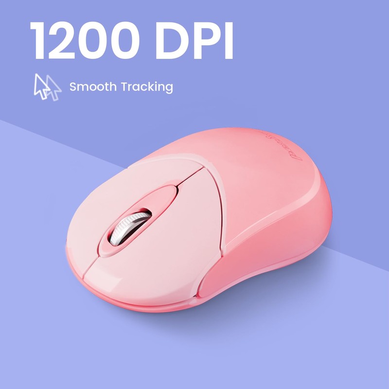 Perixx PERIMICE-802PK kabellose Bluetooth-Maus, tragbares Design, kompatibel mit Windows, iOS