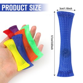 24 Pack Fidget Toys for Sensory Anxiety, Marble Mesh Fidget Toy Set for ADHD, School and Stress Relief, Silent Anxiety Toys for Kids and Adults, 6 Colours