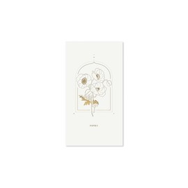 UWP Luxe Hiromi Takeda Poppies Pop-Up Greeting Card with Envelope- For Anyone, Congrats, Thank You, Just Because, All Ocassion, Thinking of You, Valentine's Day, Mother's Day (Blank)