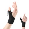手首 親指 サポーター【理学法士の推薦】【オープン親指口/内蔵スプリングバー】 親指付け根 サポーター 固定 保護 圧力調節 怪我防止 スポーツ