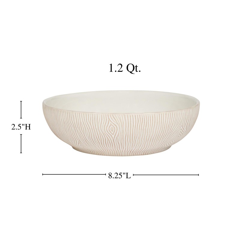 Juliska Blenheim Oak Coupe Bowl - Whitewash
